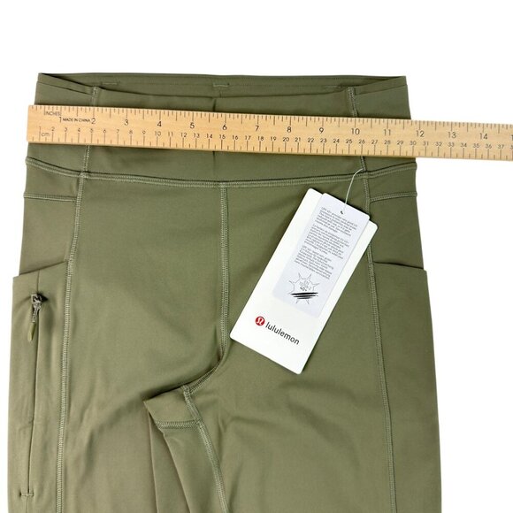 Lululemon Fast and Free HR Tight 25” Army Green Women’s Size 6 NWT - Picture 14 of 15